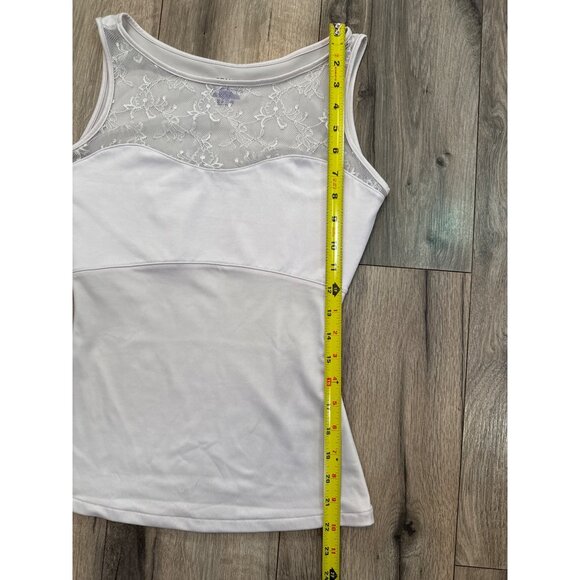 Spanx By Sara Blakely Light Lilac Purple Lace-Trimmed Shaping Tank Top M - Picture 5 of 6